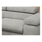 Narożnik PEDRO L - strona lewa - jasnoszary, struktura