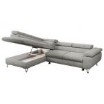 Narożnik PEDRO L - strona lewa - jasnoszary, struktura