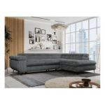 Narożnik PETER L - strona prawa - szary, sztruks