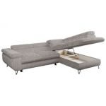 Narożnik PETER L - strona prawa - jasnoszary, sztruks