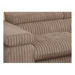 Narożnik PETER L - strona prawa - brązowy, sztruks