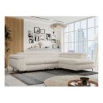 Narożnik PETER L - strona prawa - beżowy, sztruks