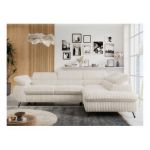 Narożnik PETER L - strona prawa - beżowy, sztruks