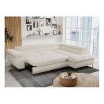 Narożnik PETER L - strona prawa - beżowy, sztruks