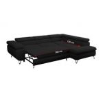 Narożnik PETER L - strona prawa - czarny, boucle