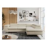 Narożnik PETER L - strona prawa - beżowy, boucle