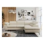 Narożnik PETER L - strona prawa - beżowy, boucle