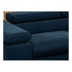 Narożnik PETER L - strona prawa - ciemnoniebieski, welwet