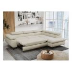 Narożnik PETER L - strona prawa - beżowy, welwet