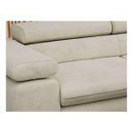 Narożnik PETER L - strona prawa - beżowy, welwet