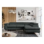 Narożnik PETER L - strona prawa - ciemnoszary, struktura