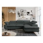 Narożnik PETER L - strona prawa - ciemnoszary, struktura