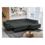 Narożnik PETER L - strona prawa - ciemnoszary, struktura