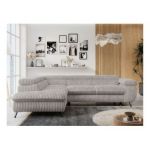 Narożnik PETER L - strona lewa - jasnoszary, sztruks