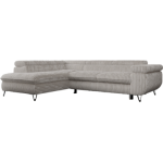 Narożnik PETER L - strona lewa - jasnoszary, sztruks