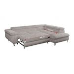 Narożnik PETER L - strona lewa - jasnoszary, sztruks