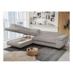 Narożnik PETER L - strona lewa - jasnoszary, sztruks
