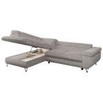 Narożnik PETER L - strona lewa - jasnoszary, sztruks