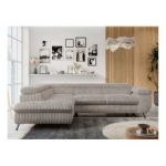 Narożnik PETER L - strona lewa - jasnobrązowy, sztruks