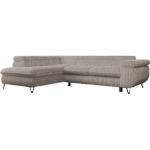 Narożnik PETER L - strona lewa - jasnobrązowy, sztruks