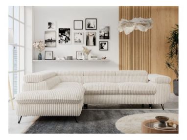 Narożnik PETER L - strona lewa - beżowy, sztruks