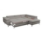 Narożnik PETER L - strona lewa - jasnoszary, boucle