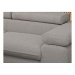 Narożnik PETER L - strona lewa - jasnoszary, boucle