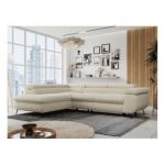 Narożnik PETER L - strona lewa - beżowy, boucle