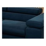 Narożnik PETER L - strona lewa - ciemnoniebieski, welwet