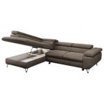 Narożnik PETER L - strona lewa - brązowy, welwet