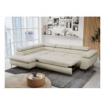 Narożnik PETER L - strona lewa - beżowy, welwet