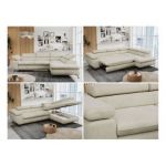 Narożnik PETER L - strona lewa - beżowy, welwet