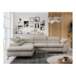 Narożnik PETER L - strona lewa - beżowy, struktura