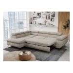 Narożnik PETER L - strona lewa - beżowy, struktura