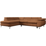 Narożnik PETER L - strona lewa - pomarańczowy, struktura