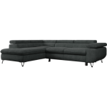 Narożnik PETER L - strona lewa - ciemnoszary, struktura