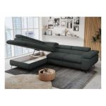 Narożnik PETER L - strona lewa - ciemnoszary, struktura