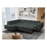 Narożnik PETER L - strona lewa - ciemnoszary, struktura