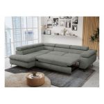 Narożnik PETER L - strona lewa - szary, struktura