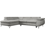 Narożnik PETER L - strona lewa - jasnoszary, struktura