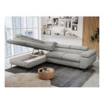 Narożnik PETER L - strona lewa - jasnoszary, struktura