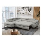 Narożnik PETER L - strona lewa - jasnoszary, struktura