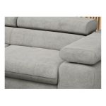 Narożnik PETER L - strona lewa - jasnoszary, struktura