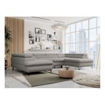 Narożnik PETER U - uniwersalny - jasnoszary, boucle