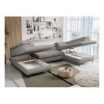 Narożnik PETER U - uniwersalny - jasnoszary, boucle