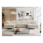 Narożnik PETER U - uniwersalny - beżowy, boucle