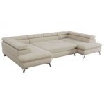 Narożnik PETER U - uniwersalny - beżowy, boucle