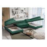 Narożnik PETER U - uniwersalny - ciemnozielony, struktura