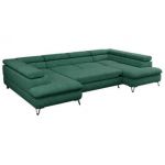 Narożnik PETER U - uniwersalny - ciemnozielony, struktura