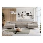 Narożnik PETER U - uniwersalny - beżowy, struktura